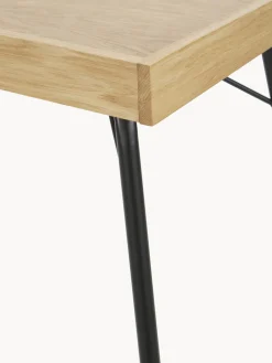 Best Woodman Bureau avec plateau en bois Rayburn Bois clair, noir