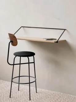 Sale Audo Copenhagen Bureau mural en bois et métal Majorka Bois clair
