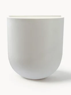 New DBKD Cache-pot mural Cut, larg. 21 cm Blanc cassé, mat