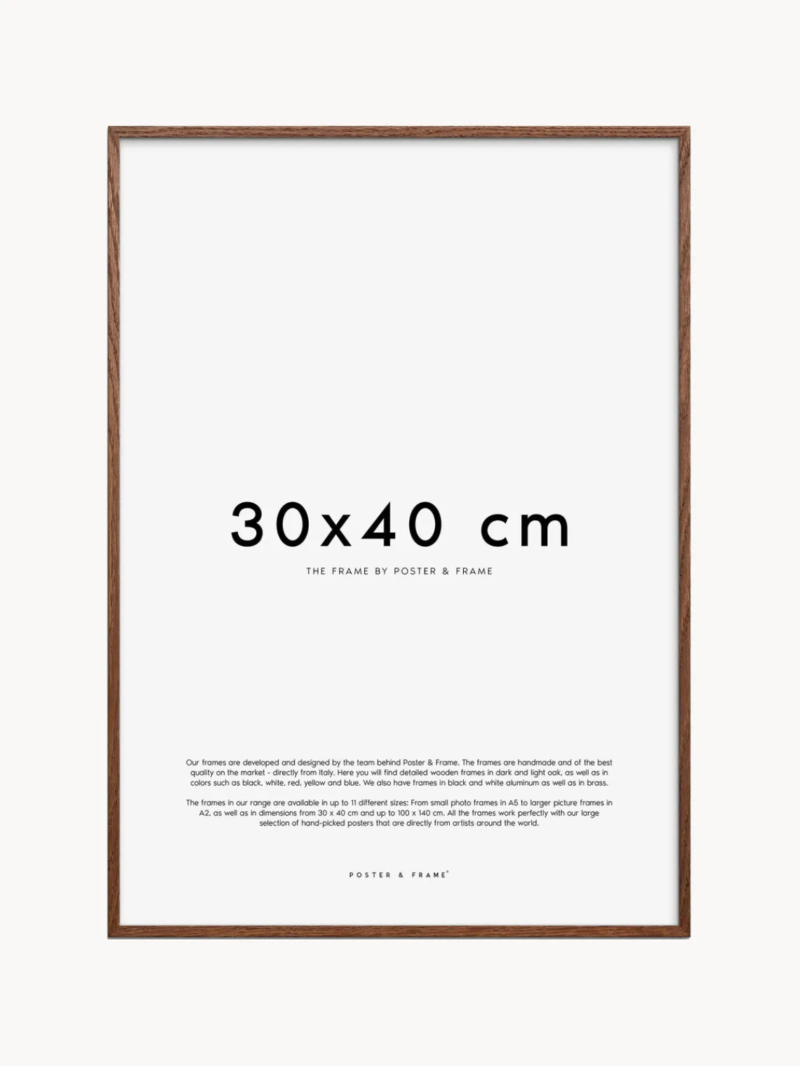 New Poster and Frame Cadre photo artisanal Explore, tailles variées Bois de pin