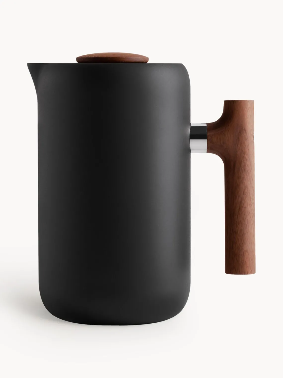 Fashion Fellow Cafetière Clara Noir, bois foncé