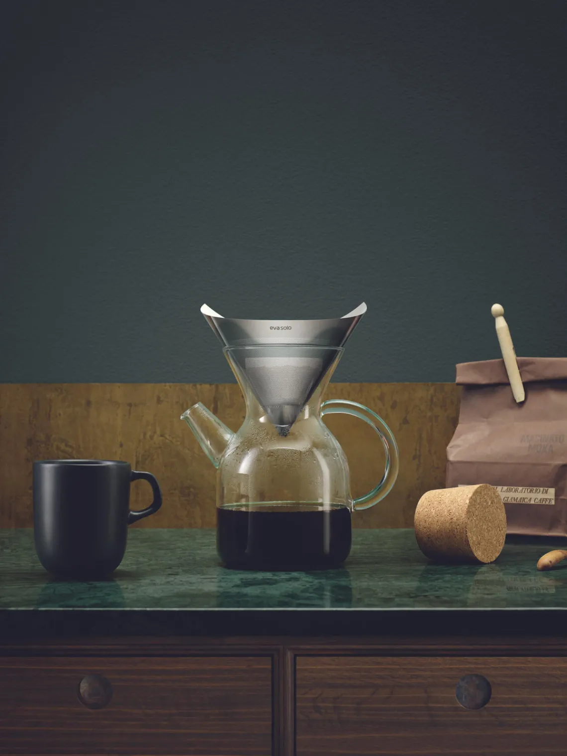 Discount Eva Solo Cafetière en verre borosilicate Cary, 2 élém.