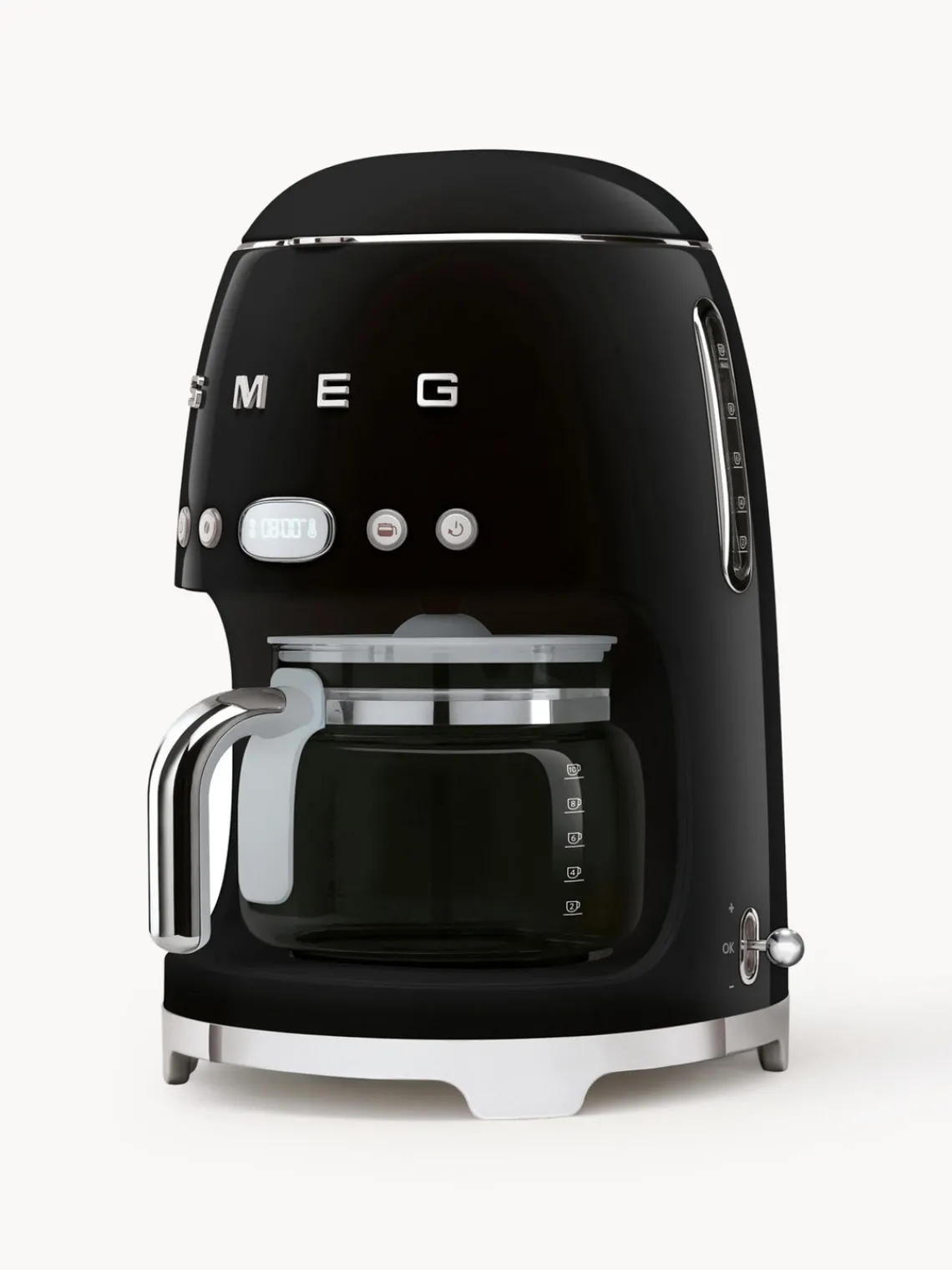 New Smeg Cafetière filtre 50's Style Noir, haute brillance