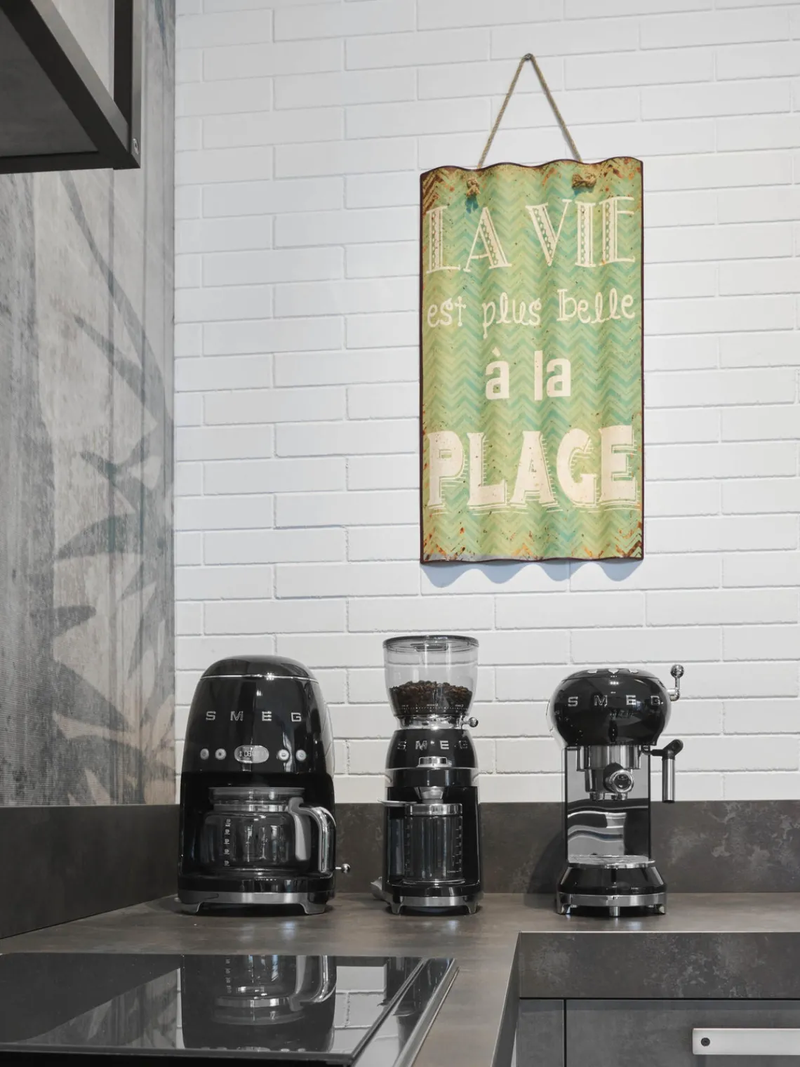 New Smeg Cafetière filtre 50's Style Noir, haute brillance