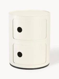 Fashion Kartell Caisson design 2 modules Componibili Blanc, haute brillance