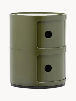 Online Kartell Caisson design 2 modules Componibili Vert olive, haute brillance