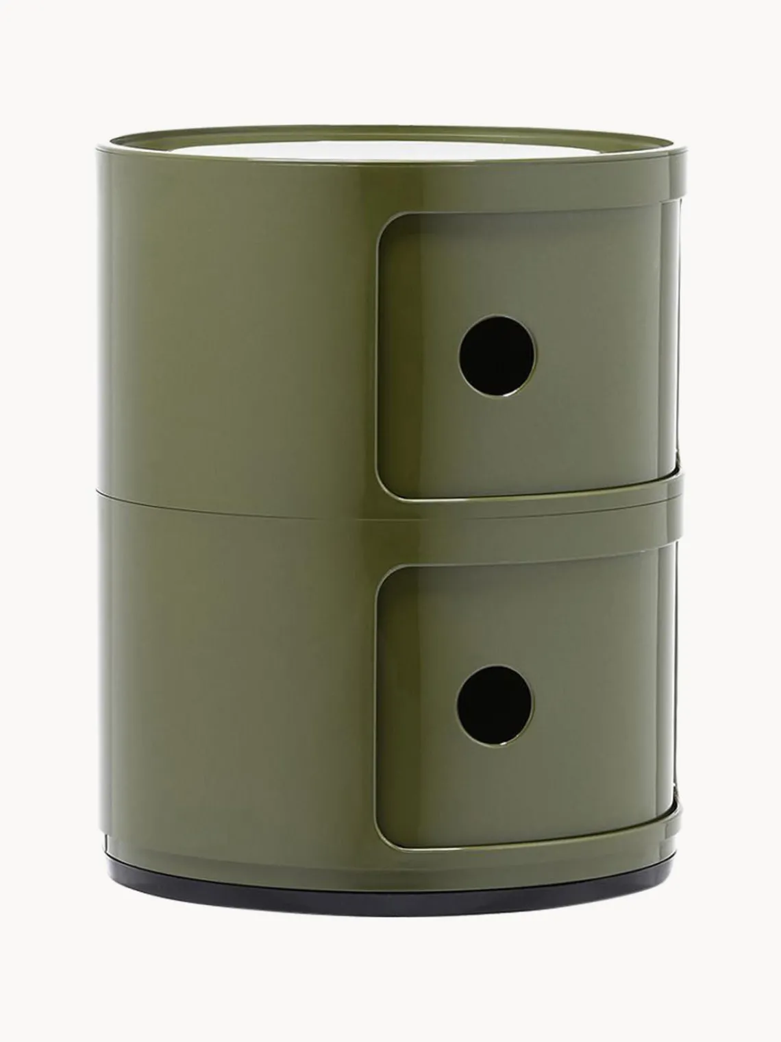 Online Kartell Caisson design 2 modules Componibili Vert olive, haute brillance