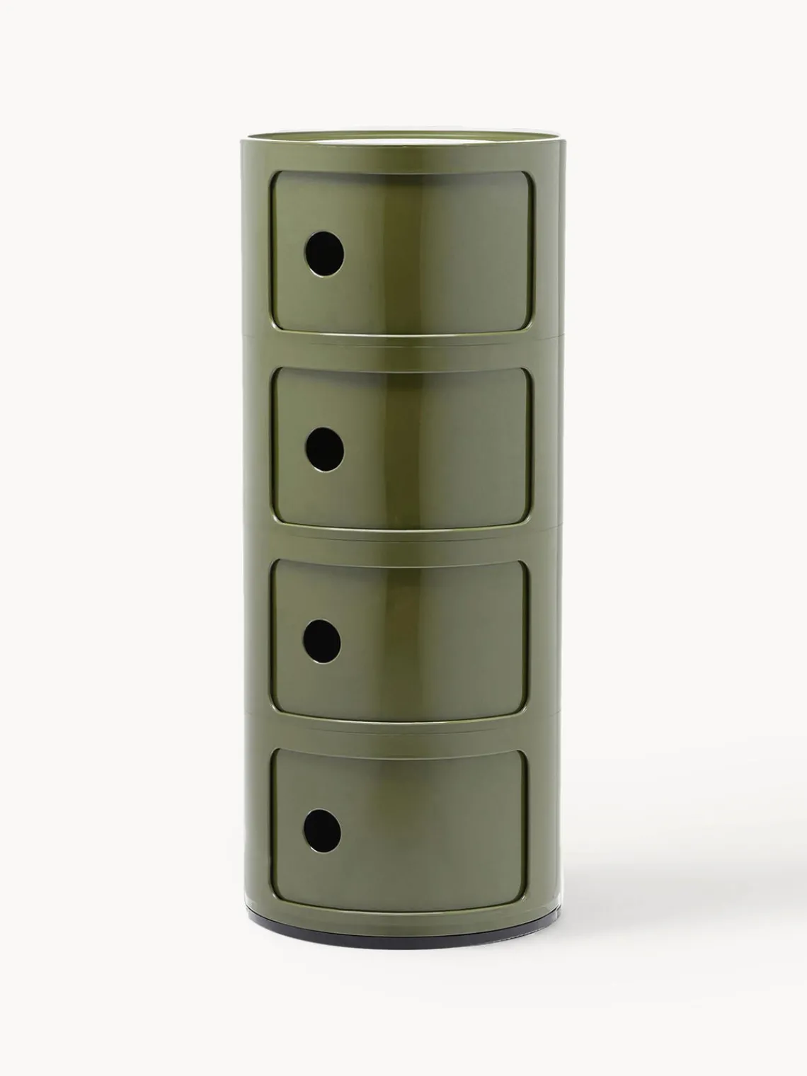 Best Kartell Caisson design 4 modules Componibili Vert olive, haute brillance
