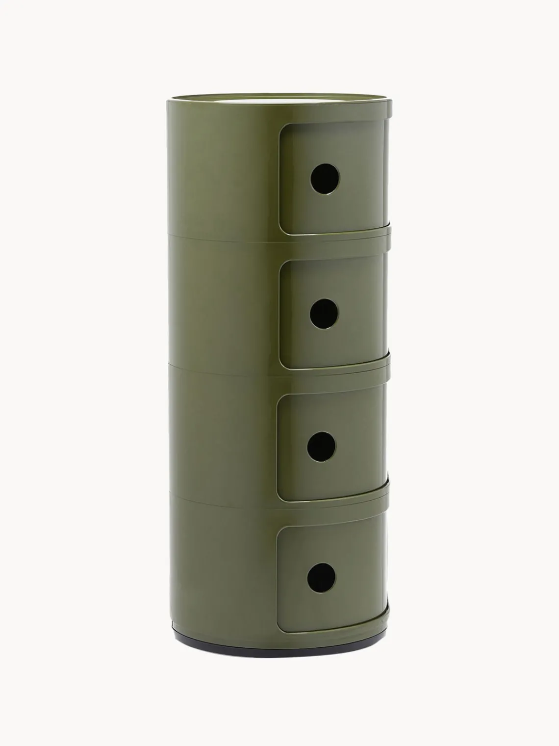 Best Kartell Caisson design 4 modules Componibili Vert olive, haute brillance