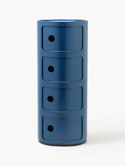 Outlet Kartell Caisson design 4 modules Componibili Gris-bleu, haute brillance