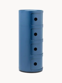 Outlet Kartell Caisson design 4 modules Componibili Gris-bleu, haute brillance