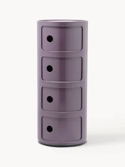Outlet Kartell Caisson design 4 modules Componibili Lilas, haute brillance