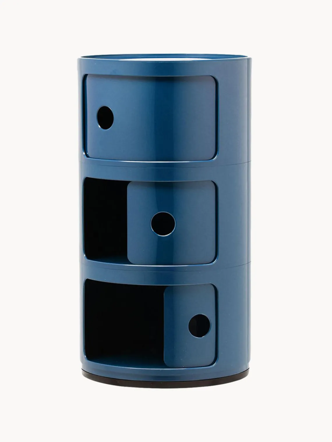 Online Kartell Caisson design 3 modules Componibili Gris-bleu, haute brillance