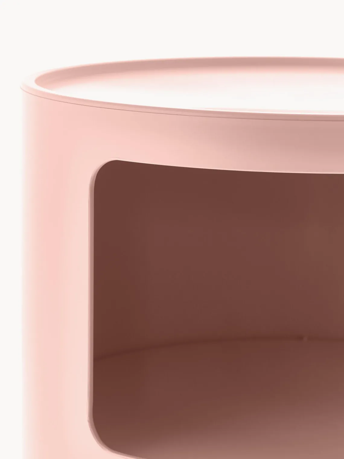 Sale Kartell Caisson design 3 modules Componibili Bio Vieux rose, mat