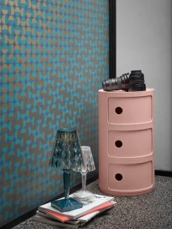 Sale Kartell Caisson design 3 modules Componibili Bio Vieux rose, mat