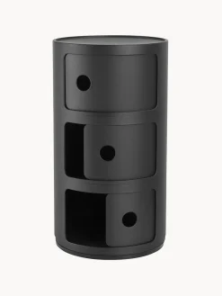 Fashion Kartell Caisson design 3 modules Componibili Noir, mat