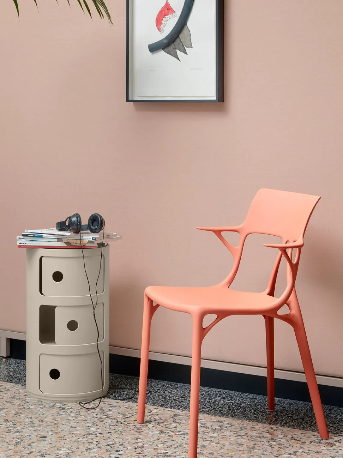 Sale Kartell Caisson design 3 modules Componibili Bio Beige, mat