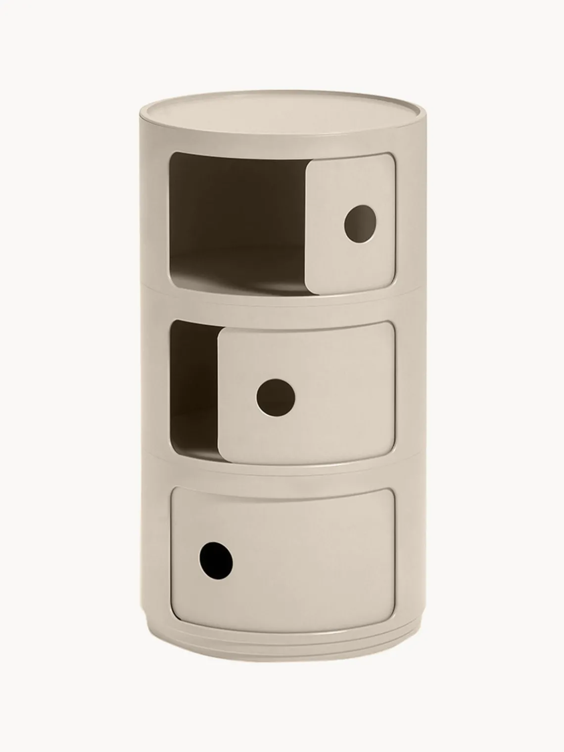 Sale Kartell Caisson design 3 modules Componibili Bio Beige, mat