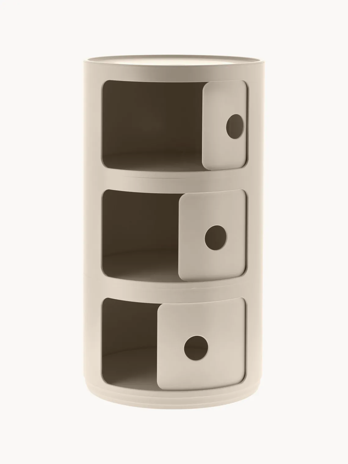 Sale Kartell Caisson design 3 modules Componibili Bio Beige, mat