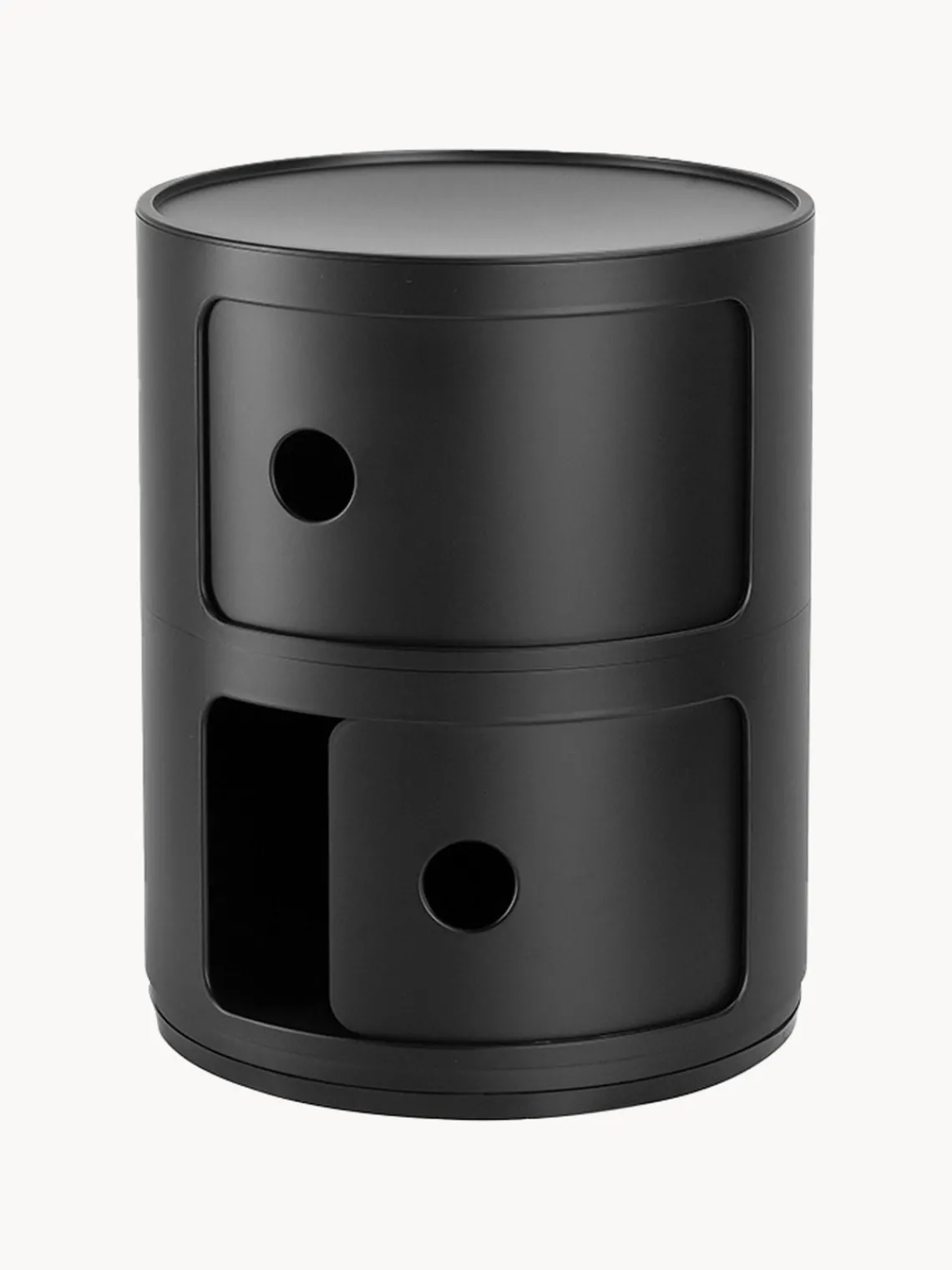 New Kartell Caisson design 2 modules Componibili Noir, mat