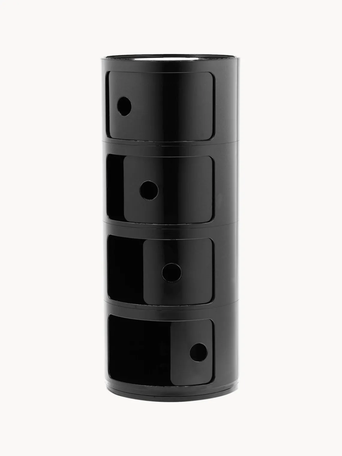 Hot Kartell Caisson design 4 modules Componibili Noir, haute brillance