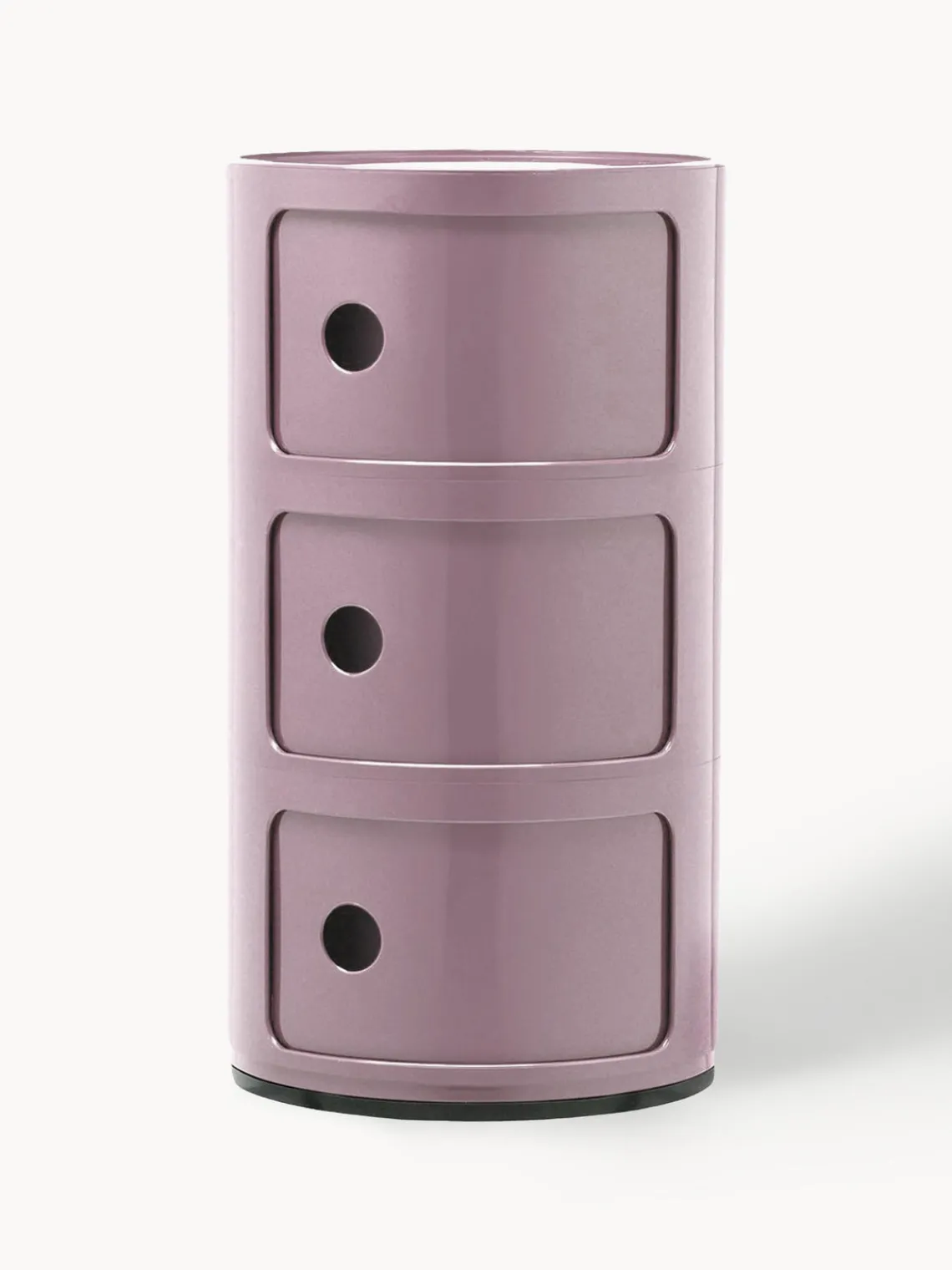 Outlet Kartell Caisson design 3 modules Componibili Lavande, haute brillance