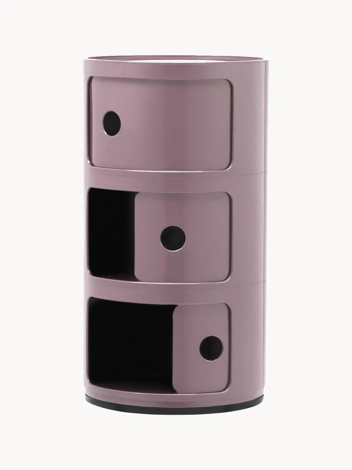 Outlet Kartell Caisson design 3 modules Componibili Lavande, haute brillance