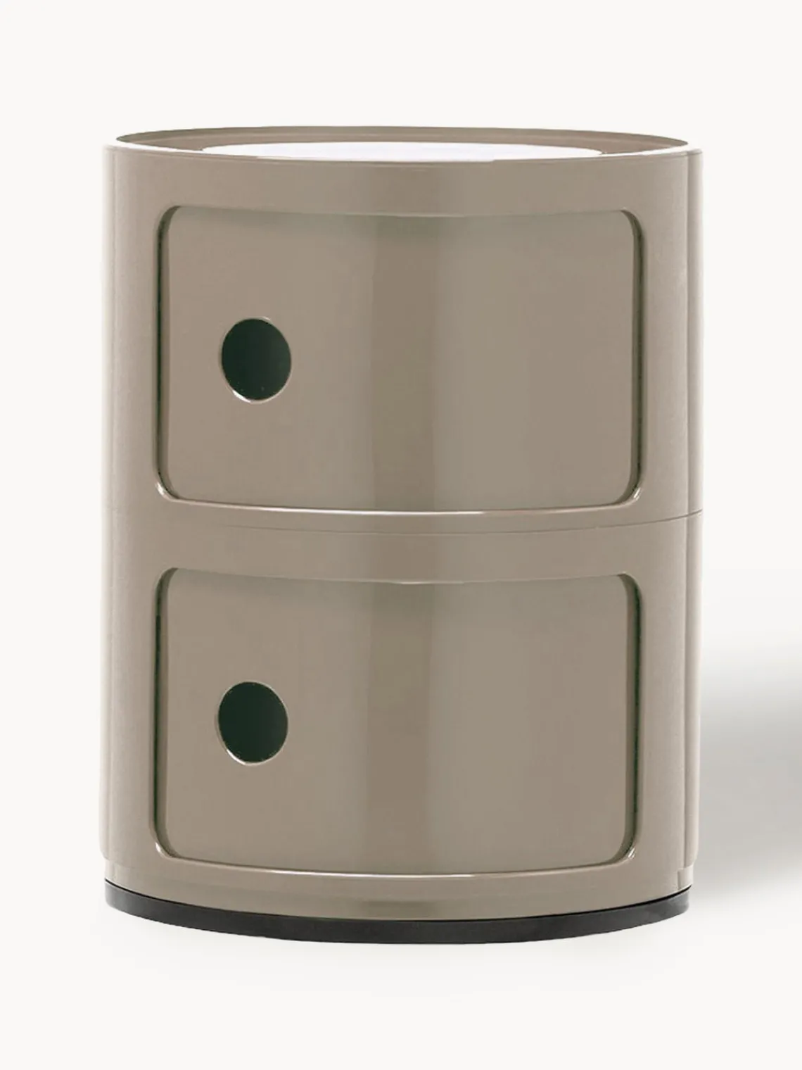 Online Kartell Caisson design 2 modules Componibili Grège, haute brillance