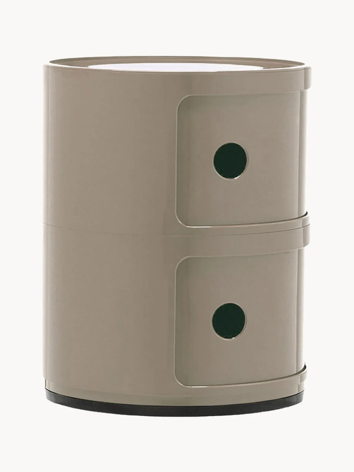 Online Kartell Caisson design 2 modules Componibili Grège, haute brillance