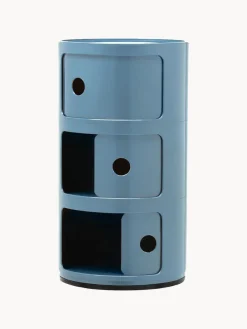 Hot Kartell Caisson design 3 modules Componibili Bleu ciel, haute brillance