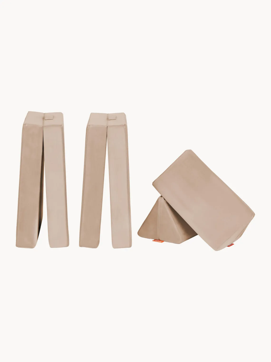 Best Funzy Canapé de jeu modulaire en velours Arktis Velours beige