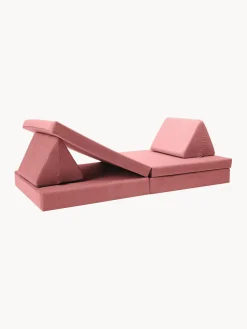 Outlet Funzy Canapé de jeu modulaire en velours Mila Velours vieux rose