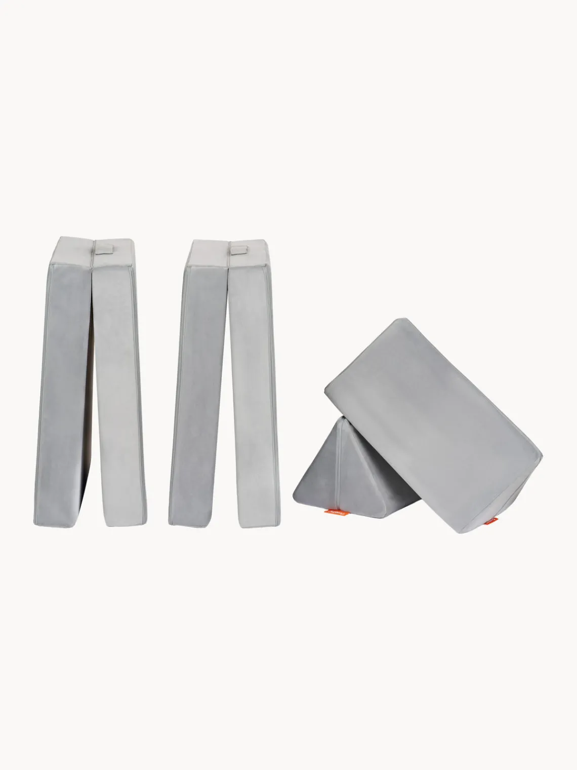 Discount Funzy Canapé de jeu modulaire en velours Arktis Velours gris clair