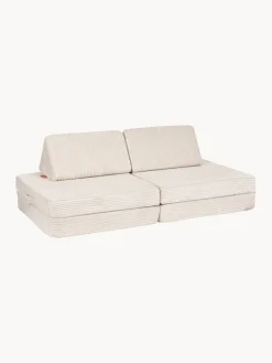 Outlet Funzy Canapé de jeu modulaire en velours côtelé Arktis Velours côtelé beige clair