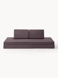 Online Funzy Canapé de jeu modulaire en velours Arktis Velours aubergine