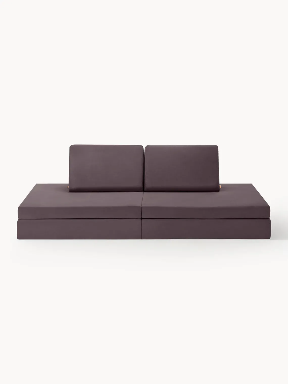 Online Funzy Canapé de jeu modulaire en velours Arktis Velours aubergine