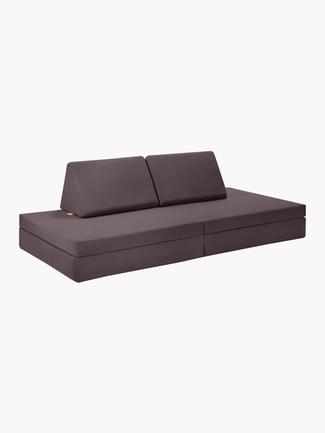 Online Funzy Canapé de jeu modulaire en velours Arktis Velours aubergine
