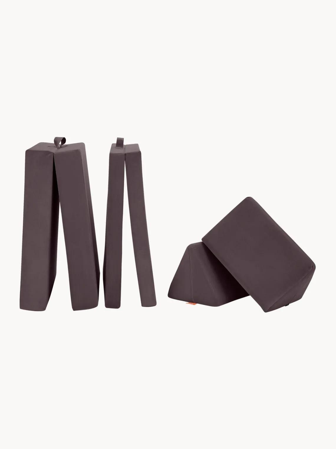 Online Funzy Canapé de jeu modulaire en velours Arktis Velours aubergine