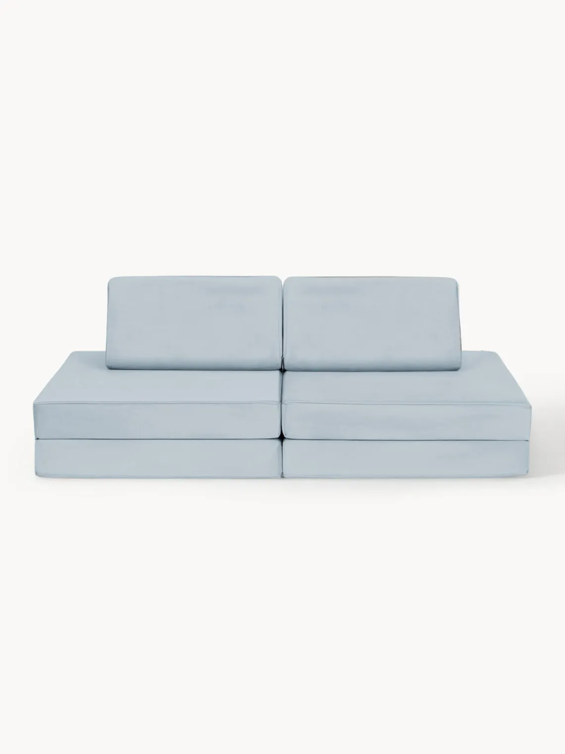 Clearance Funzy Canapé de jeu modulaire en velours Arktis Velours bleu ciel