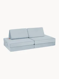 Clearance Funzy Canapé de jeu modulaire en velours Arktis Velours bleu ciel