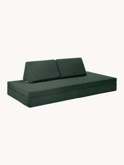Best Funzy Canapé de jeu modulaire en velours Arktis Velours vert foncé