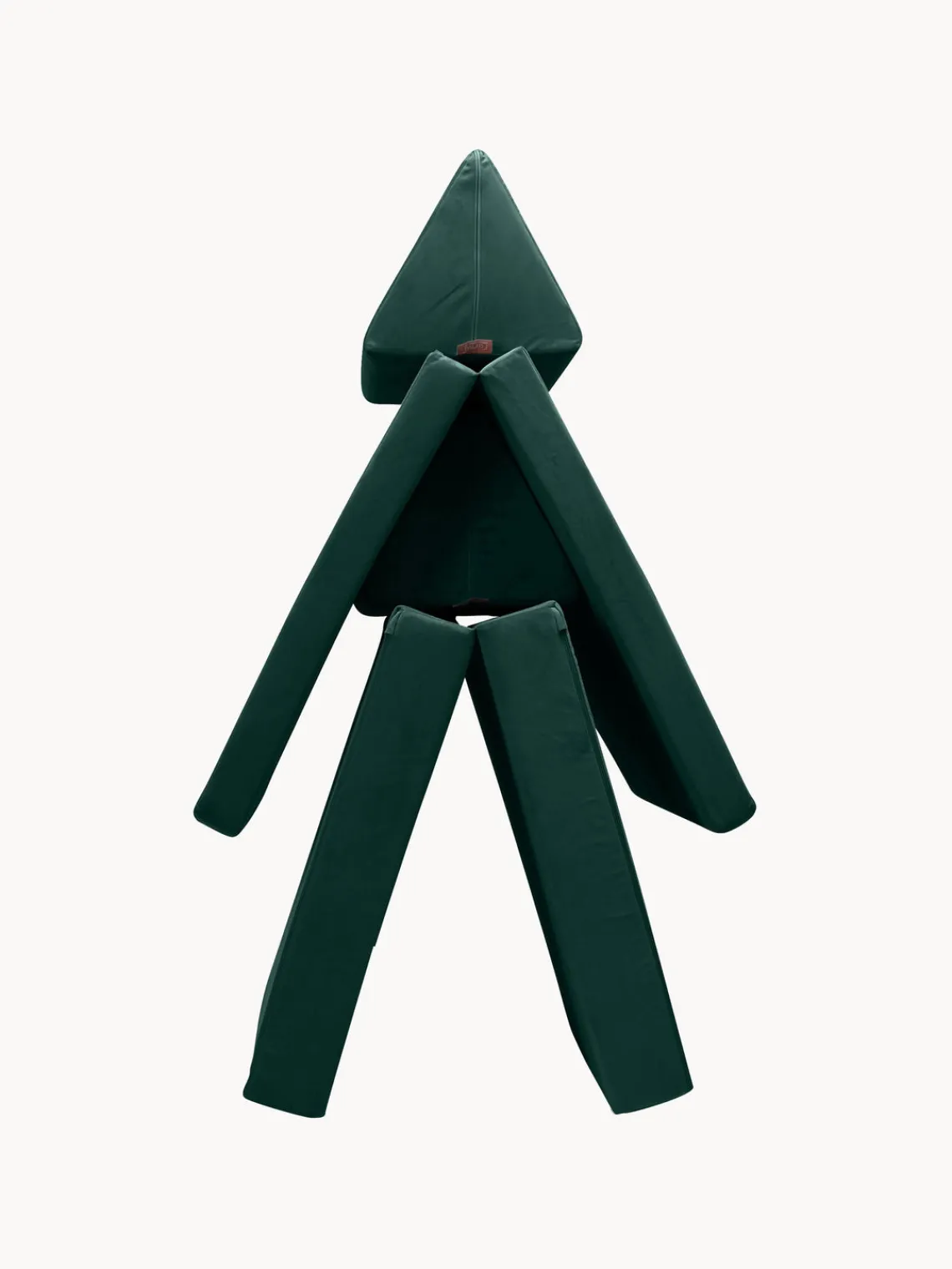 Best Funzy Canapé de jeu modulaire en velours Arktis Velours vert foncé