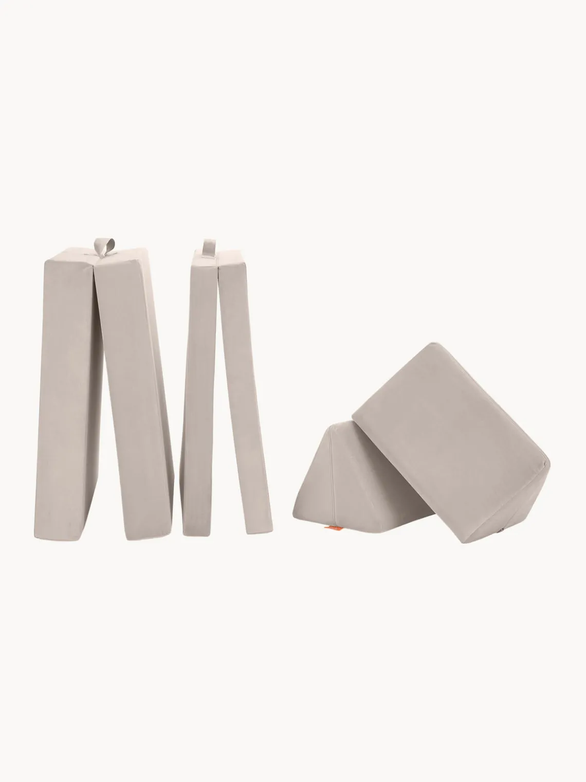 Outlet Funzy Canapé de jeu modulaire en velours Arktis Velours beige clair