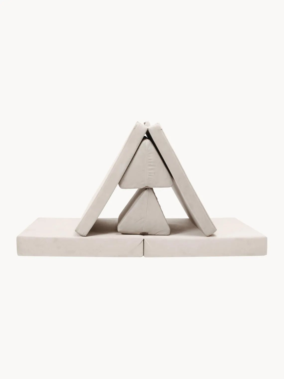 Outlet Funzy Canapé de jeu modulaire en velours Arktis Velours beige clair