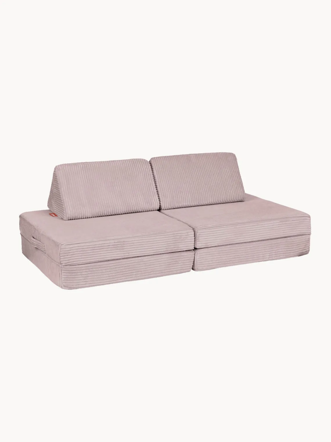 Clearance Funzy Canapé de jeu modulaire en velours côtelé Arktis Velours côtelé rose pâle