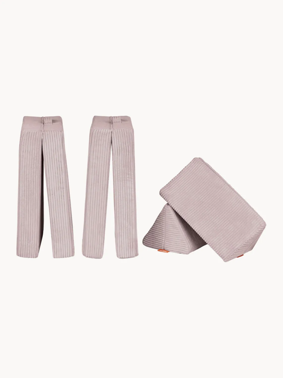 Clearance Funzy Canapé de jeu modulaire en velours côtelé Arktis Velours côtelé rose pâle