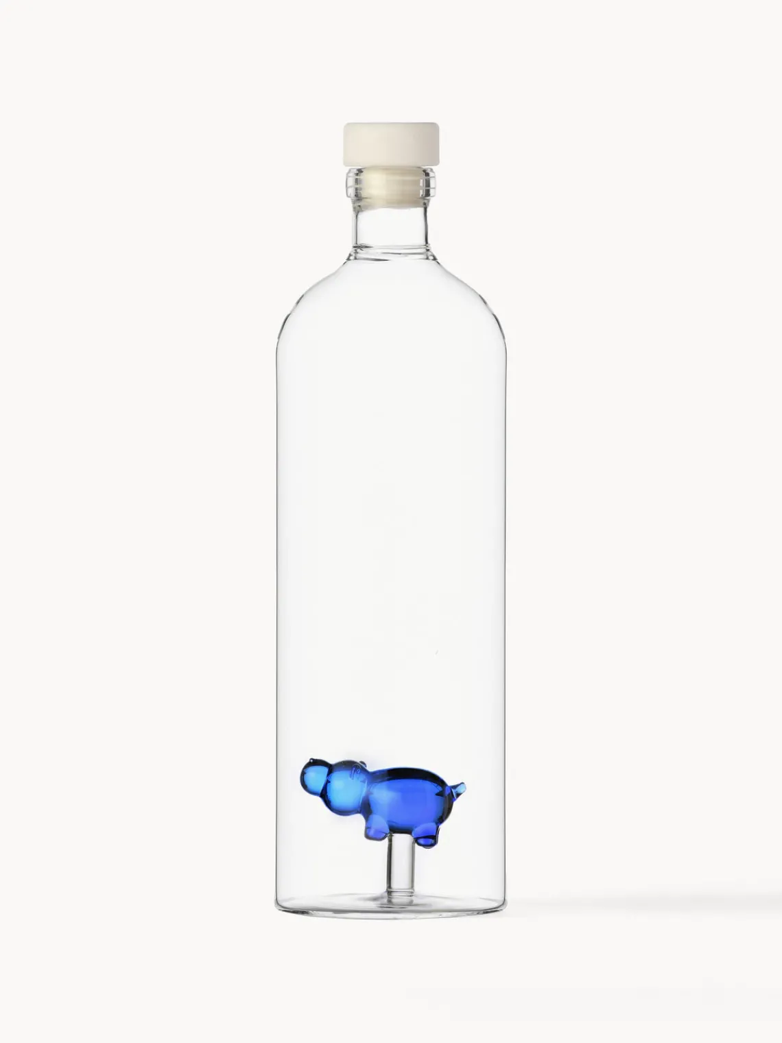 Hot ICHENDORF Carafe à eau artisanale Animal Farm, 1,1 L Transparent, bleu