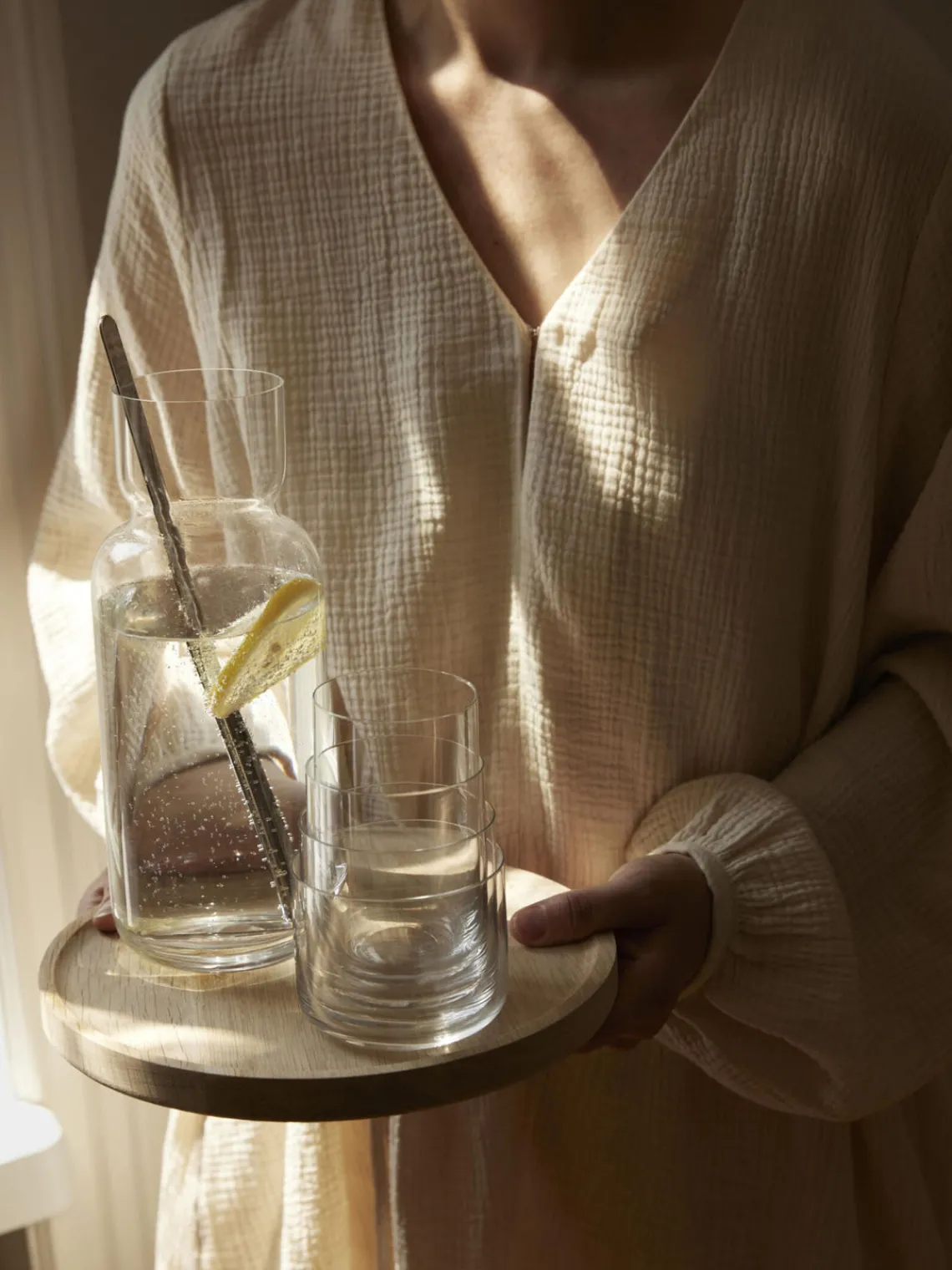 Best Aarke Carafe à eau avec cuillère Nesting, 2 élém.