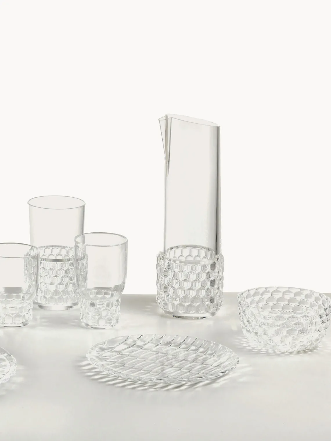 Online Kartell Carafe à eau avec embossage décoratif Jellies, 1,3 L Transparent