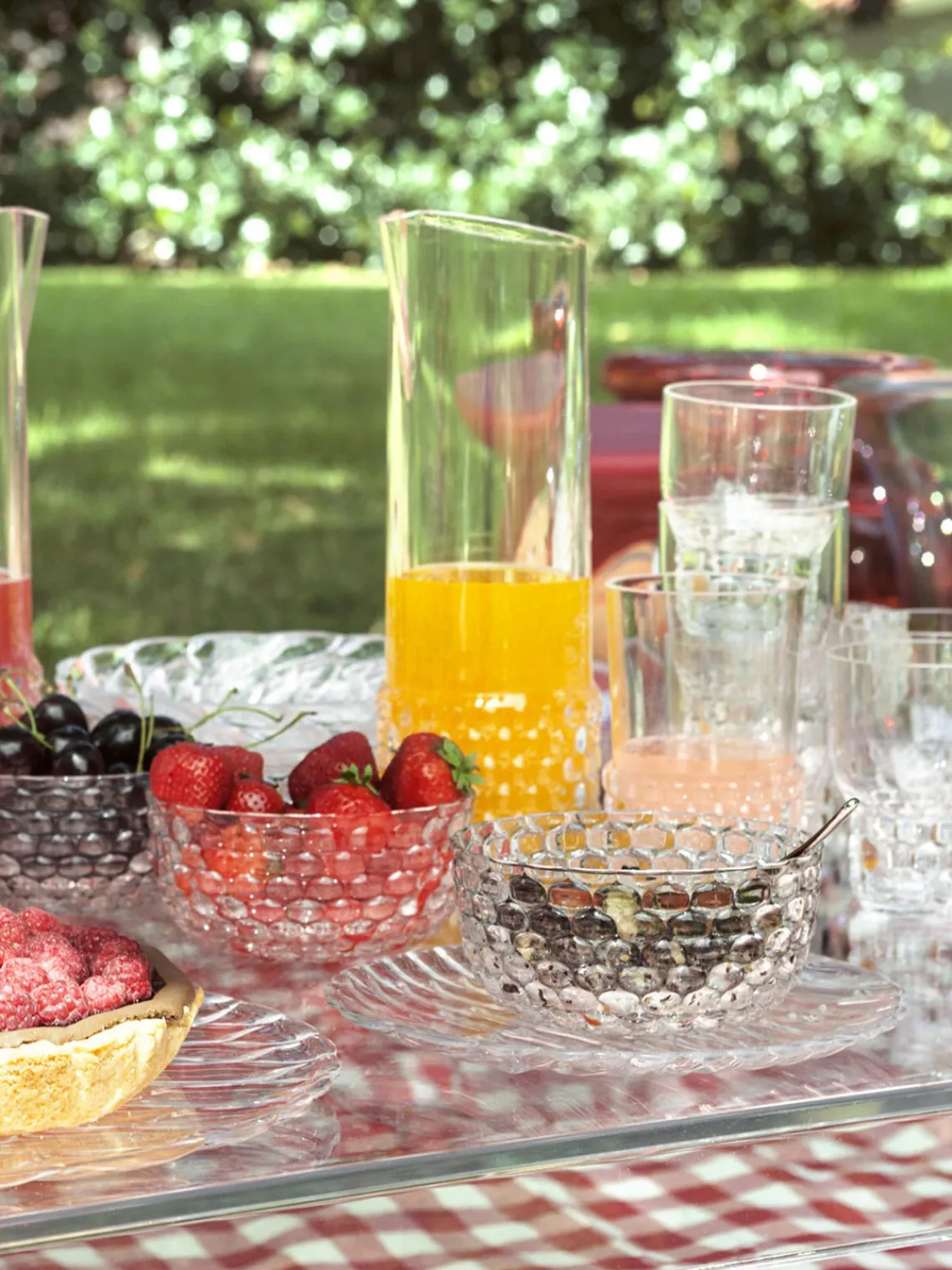 Online Kartell Carafe à eau avec embossage décoratif Jellies, 1,3 L Transparent